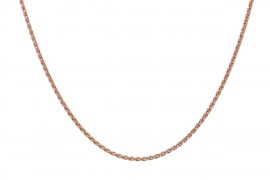 Αλυσίδα Λαιμού Ροζ Χρυσή 14 καράτια 40cm oro1981