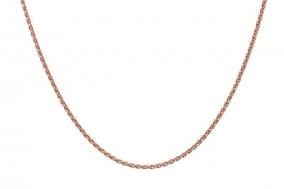 Αλυσίδα Λαιμού Ροζ Χρυσή 14 καράτια 40cm oro1981