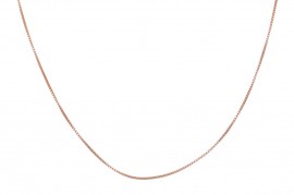 Αλυσίδα Λαιμού Ροζ Χρυσή 14 καράτια 40cm oro1979
