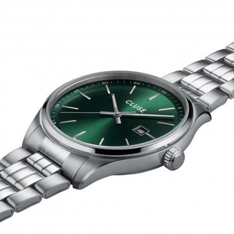 CLUSE Anthéor Steel Green, Silver Colour CL20902 