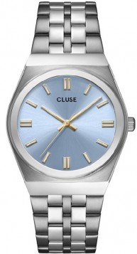 Cluse Retro 70's Watch Steel, Light Blue, Silver Colour CW35102