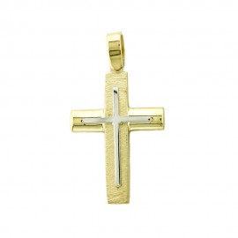 Σταυρός Ανδρικός Χρυσός 14 Καράτια 5ΔΟ.1951ΛΣΤ
