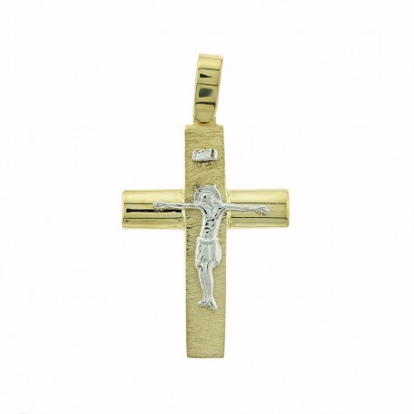 Σταυρός Ανδρικός Χρυσός 14 Καράτια 5ΔΟ.204ΣΤ