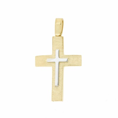 Σταυρός Ανδρικός Χρυσός 14 Καράτια 5ΔΟ.394ΣΤ