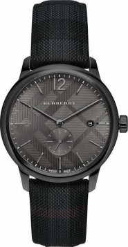 BURBERRY Black Leather Strap BU10010