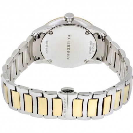 Burberry The Classic Round Two Tone Stainless Steel BU10011 