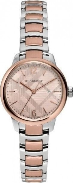 BURBERRY Classic Round Stainless Steel Bracelet BU10117	 