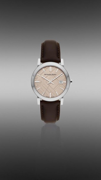 Burberry The City Brown Leather Strap BU9011 