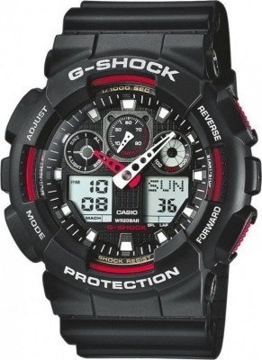 Casio G-Shock Anadigi Black Rubber Strap GA-100-1A4ER