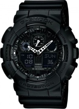 Casio G-Shock Anadigi Black Rubber Strap GA-100-1A1ER