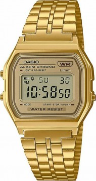 CASIO Vintage Gold Stainless Steel Bracelet A-158WEGV-9AEF 