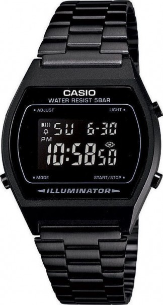 CASIO Collection Black Stainless Steel Bracelet B-640WB-1B 