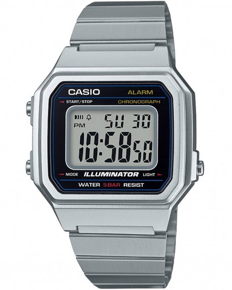 CASIO Collection Chronograph Silver Stainless Steel Bracelet B-650WD-1AEF 