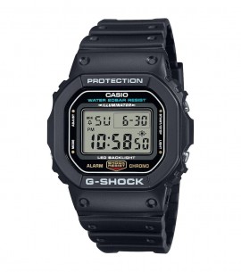 Ρολόι G-SHOCK Chronograph Black Rubber Strap DW-5600UE-1ER