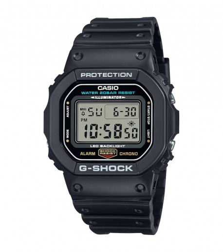 Ρολόι G-SHOCK Chronograph Black Rubber Strap DW-5600UE-1ER 