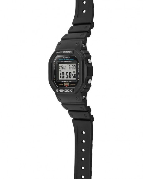 Ρολόι G-SHOCK Chronograph Black Rubber Strap DW-5600UE-1ER 
