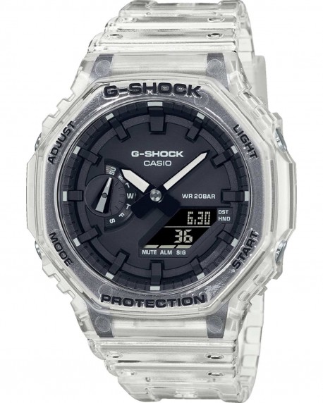 CASIO G-SHOCK Transparent Rubber Strap GA-2100SKE-7AER 