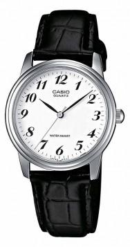  Casio Collection Black Leather Strap MTP-1236L-7BEF 