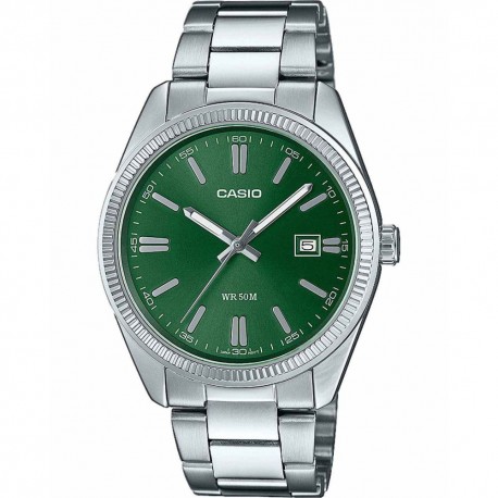 CASIO Collection Stainless Steel Bracelet Green MTP-1302PD-3AVEF 