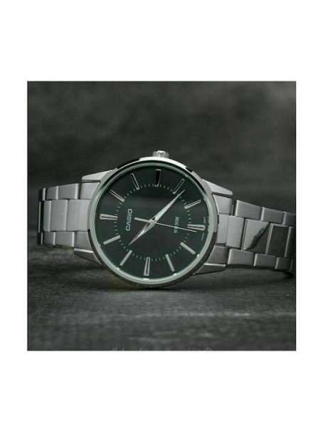 CASIO Collection Stainless Steel Bracelet Black Dial MTP-1303PD-1AVEG 