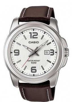 CASIO Collection Brown Leather Strap MTP-1314PL-7AVEF