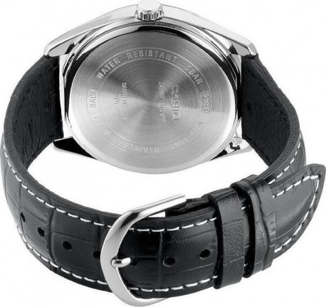 CASIO Collection Black Leather Strap MTP-1314PL-8AVEF