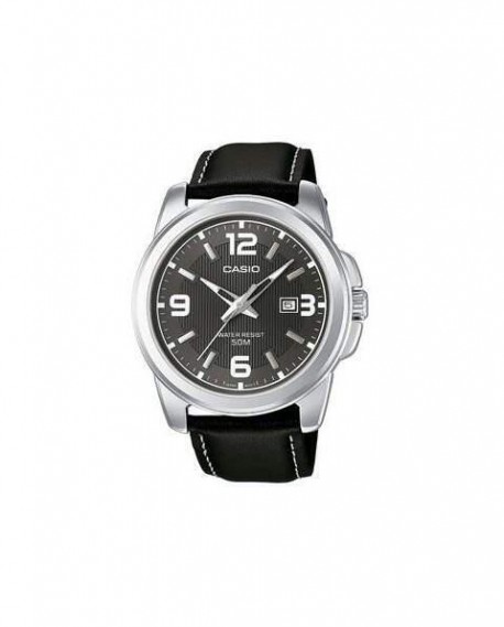 CASIO Collection Black Leather Strap MTP-1314PL-8AVEF