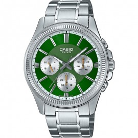 CASIO Collection Silver Stainless Steel Bracelet MTP-1375PD-3AVEF