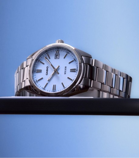 CASIO Collection Silver Stainless Steel Bracelet UTP-1302PD-2A2VEF 