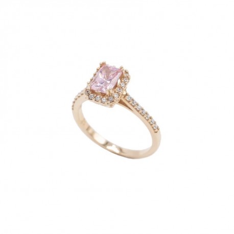 Δαχτυλίδι, Χρυσό 14 Καράτια Με Rose Quartz oro848 