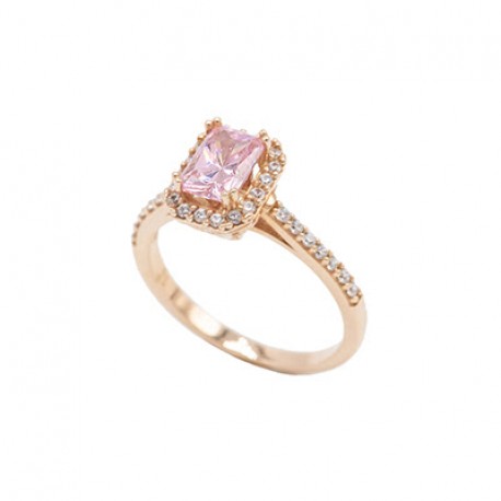 Δαχτυλίδι, Χρυσό 14 Καράτια Με Rose Quartz oro848 