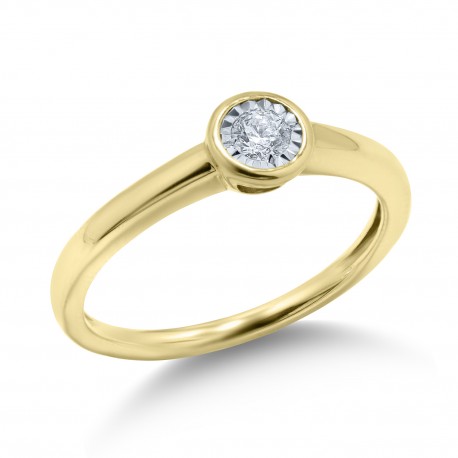 Δαχτυλίδι Χρυσό 14 Καρατίων Με διαμάντι oro2233 