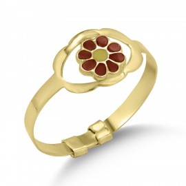 Δαχτυλίδι Παιδικό Λουλούδι Χρυσό 9 Καρατίων oro2333