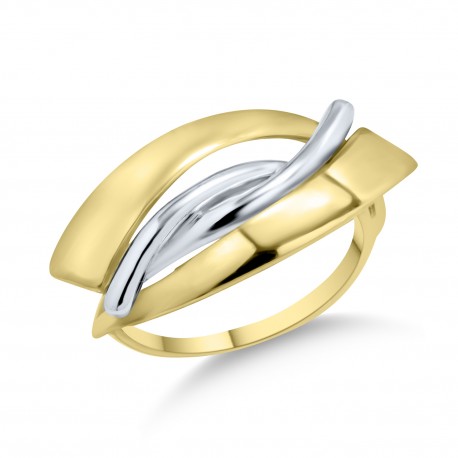 Δαχτυλίδι Χρυσό 14 Καρατίων Με Λευκόχρυσο oro2397 