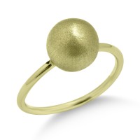 Δαχτυλίδι Χρυσό 14 Καρατίων Με Ματ Μπίλια oro2761