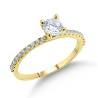 Δαχτυλίδι Χρυσο 14 Καράτια Με Ζιργκόν oro2779