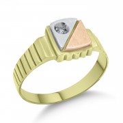 Δαχτυλίδι Χρυσό 14 Καρατίων Με Ζιργκόν oro2762