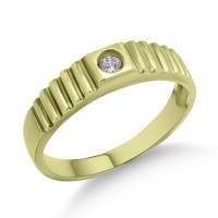 Δαχτυλίδι Χρυσό 14 Καρατίων Με Ζιργκόν oro2763