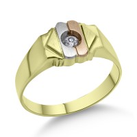 Δαχτυλίδι Χρυσό 14 Καρατίων Με Ζιργκόν oro2769