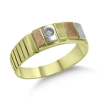 Δαχτυλίδι Χρυσό 14 Καρατίων Με Ζιργκόν oro2771