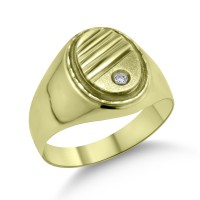 Δαχτυλίδι Χρυσό 14 Καρατίων Με Ζιργκόν oro2773