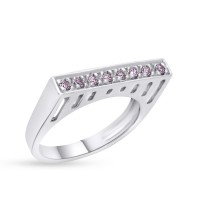 Δαχτυλίδι Λευκόχρυσο Με Ζιργκόν 14 Καράτια oro2862