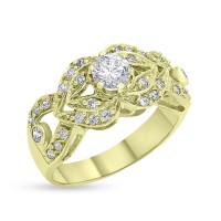 Δαχτυλίδι Χρυσό Με Ζιργκόν 14 Καράτια oro2876