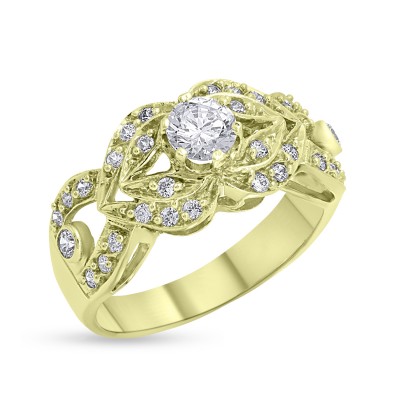 Δαχτυλίδι Χρυσό Με Ζιργκόν 14 Καράτια oro2876