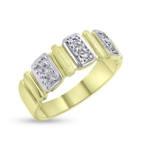 Δαχτυλίδι Δίχρωμο Λευκόχρυσο-Χρυσό Με Ζιργκόν 14 Καράτια oro2860