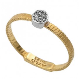 Δαχτυλίδι Χρυσό, Με Ζιργκόν 14 Καράτια oro2043