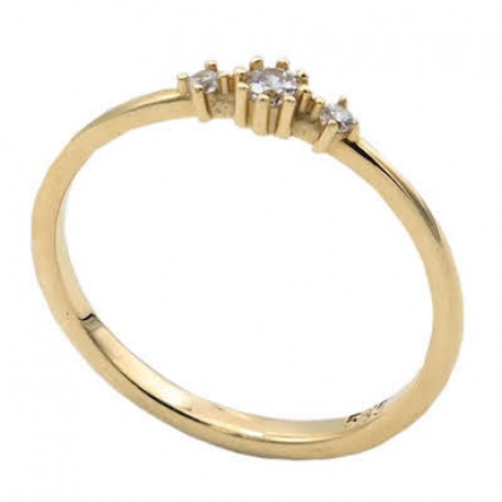 Δαχτυλίδι Χρυσό 14 Καράτια Με Ζιργκόν oro2053 