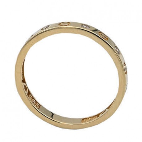 Δαχτυλίδι Χρυσό 14 Καράτια Με Ζιργκόν oro2057 