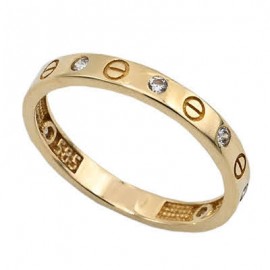 Δαχτυλίδι Χρυσό 14 Καράτια Με Ζιργκόν oro2057