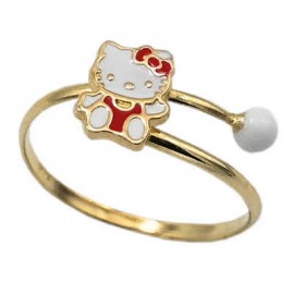 Δαχτυλίδι Παιδικό Hello Kitty Χρυσό 9 καράτια oro2049